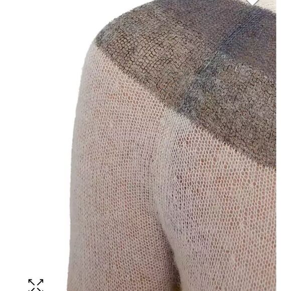 Reiss tulum color block sweater alpaca semi sheer delicate boat neck capsule xs - Picture 3 of 12